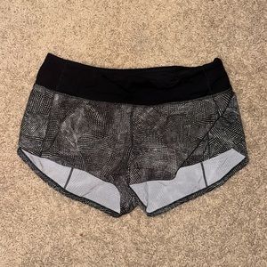 black lululemon shorts
